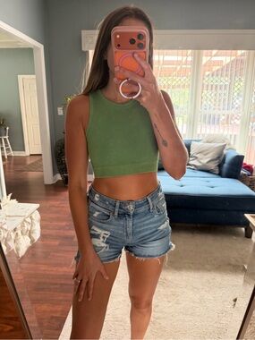 Offline Aerie Ribbed Cropped Tank Top